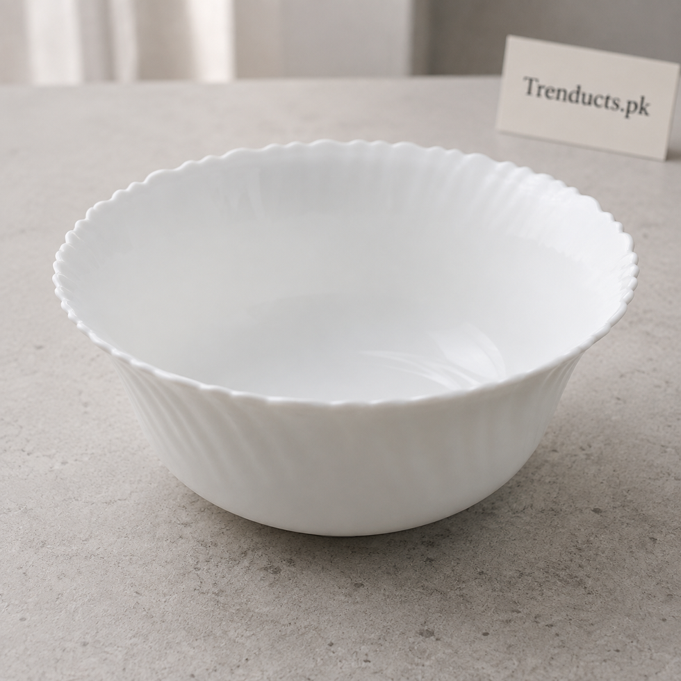 Danny Home Fluted White Bowl