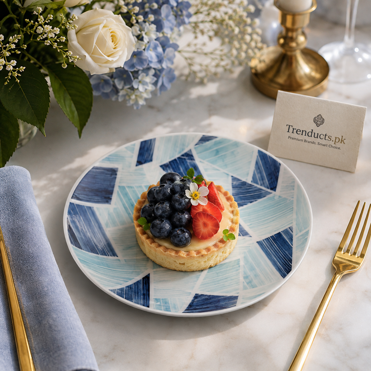 Danny Home Geometric 8-Inch Dessert Plate