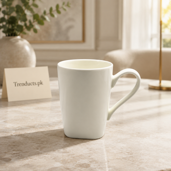 Danny Home white 300ml mug with heart-shaped handle