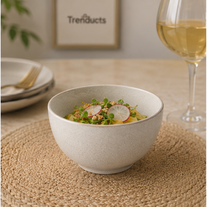 Danny Home Ivory Speckle 4.75-Inch Bowl
