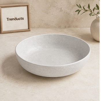 Danny Home ivory speckle 7.5-inch deep plate – hero view