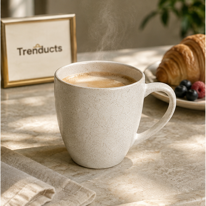 Danny Home Ivory Speckle 400ml Ceramic Mug