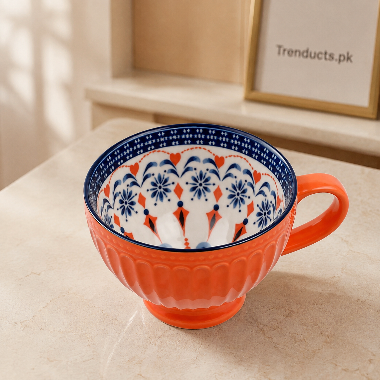 Danny Home Orange Pattern Mug 355ml - each