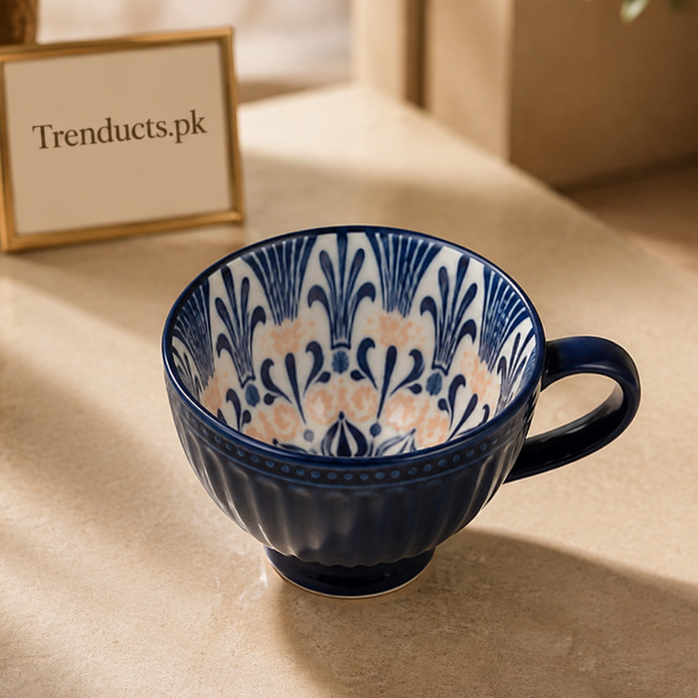 Danny Home Navy Pattern Mug 355ml - each