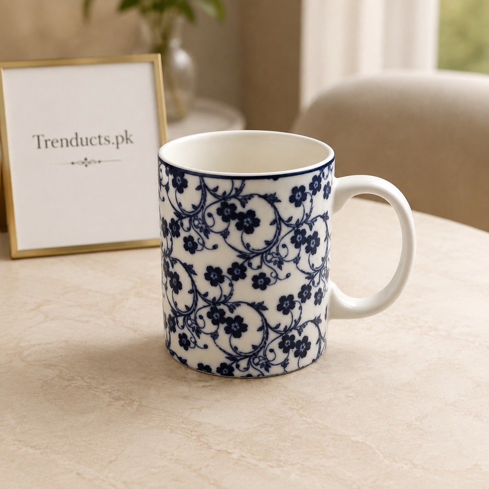 Danny Home Blue Flower Mug - 350ml