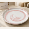 Danny Home Pink Swirl Dinner Plate - 10 Inch