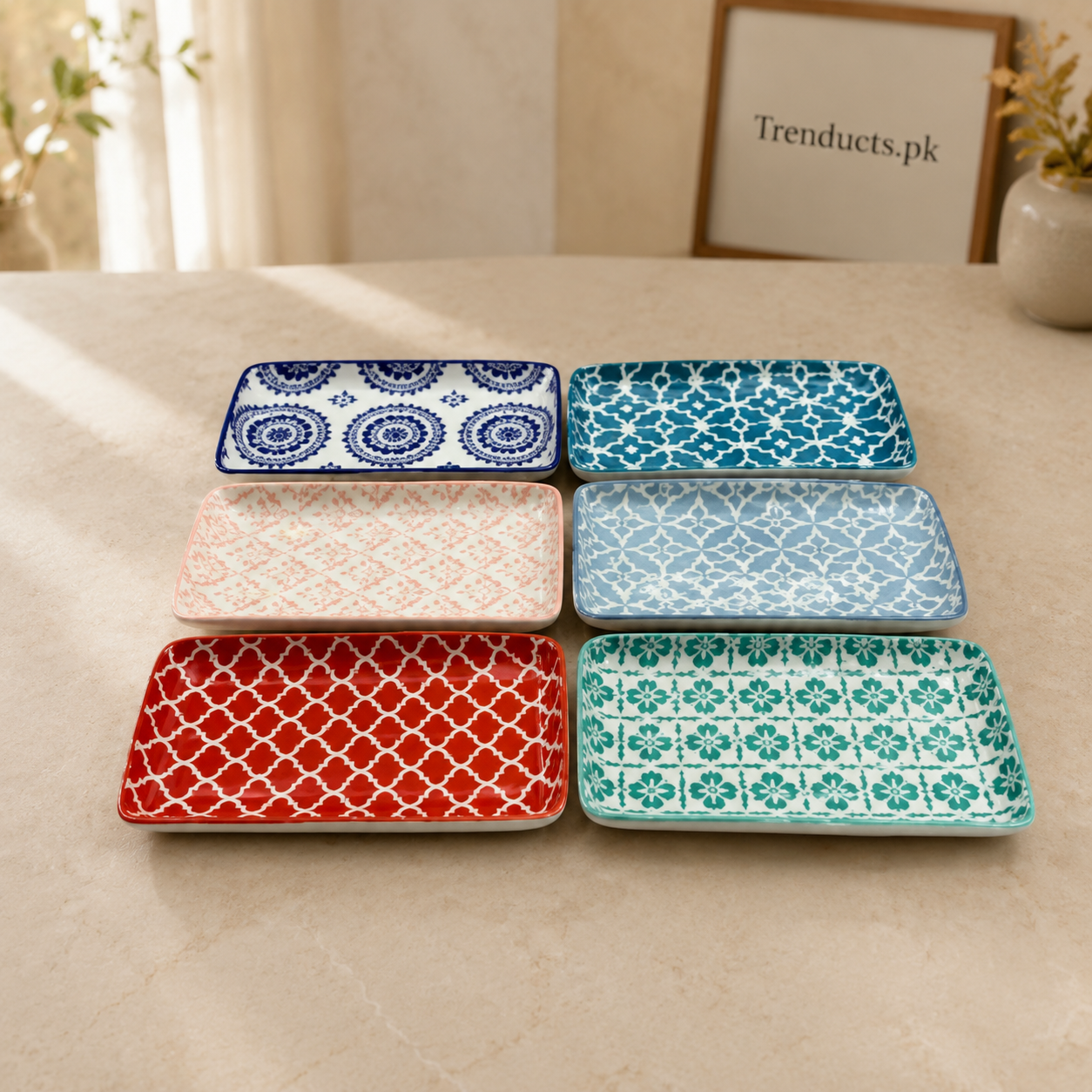 Danny Home Patterned Rectangular Plate