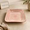 Danny Home Red Pattern Deep Plate - 8 Inch