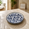 Danny Home Blue Flower Round Plate
