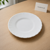 Danny Home Scalloped White Plate