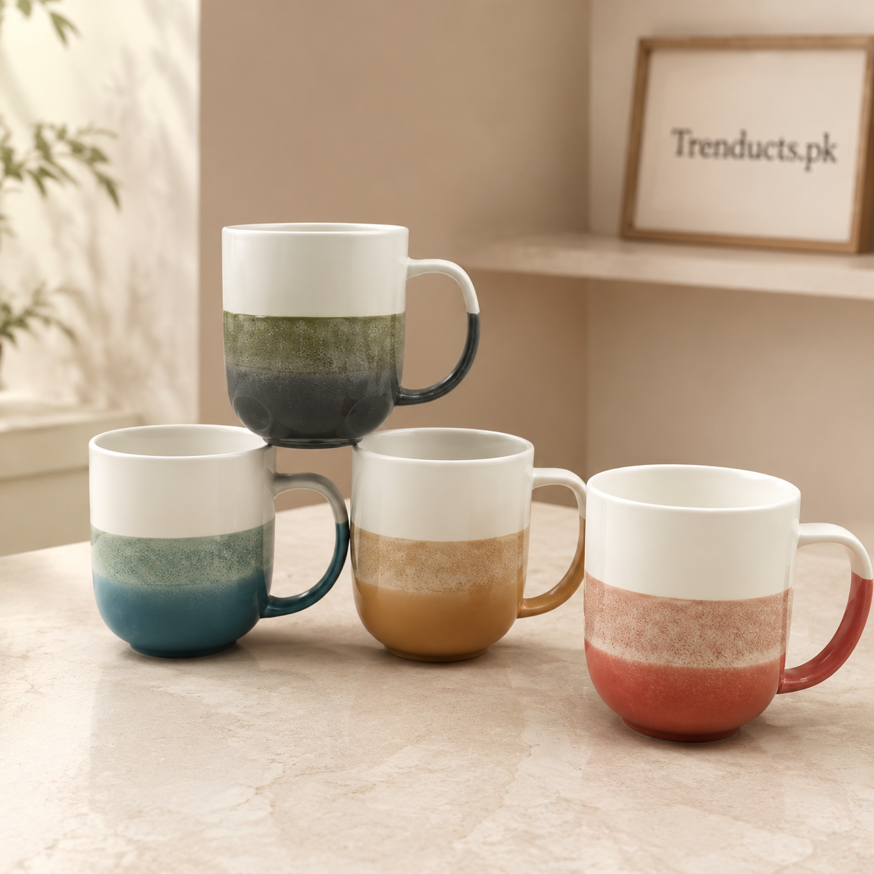 Danny Home Colour Block Mug 400ml - each
