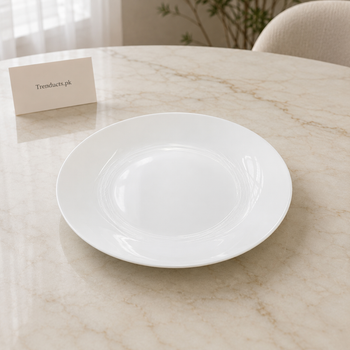 Danny Home white opal 10.5 inch dinner plate
