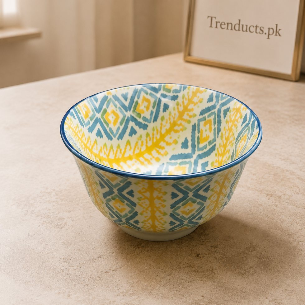 Danny Home Multicolour Pattern Bowl - 4.75 Inch
