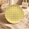 Danny Home Yellow Pattern Flat Plate - 10.5 Inch