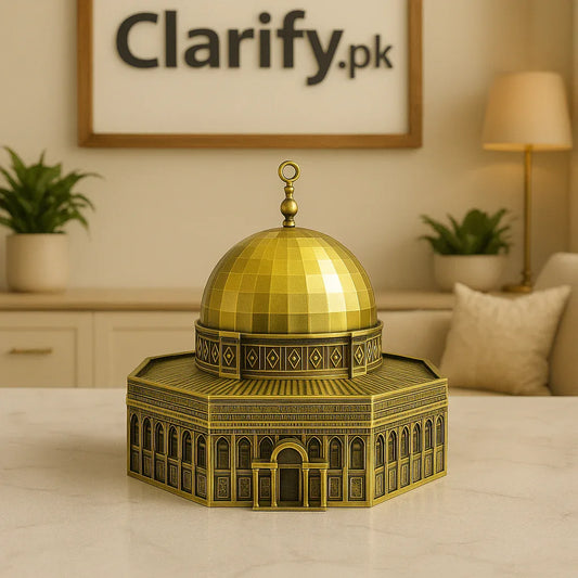 Masjid Al-Aqsa Metal Statue – Islamic Home Décor Showpiece - Clarify.pk