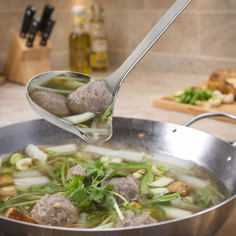 Stainless Steel Duck Mouth Ladle – Long Handle - Clarify.pk