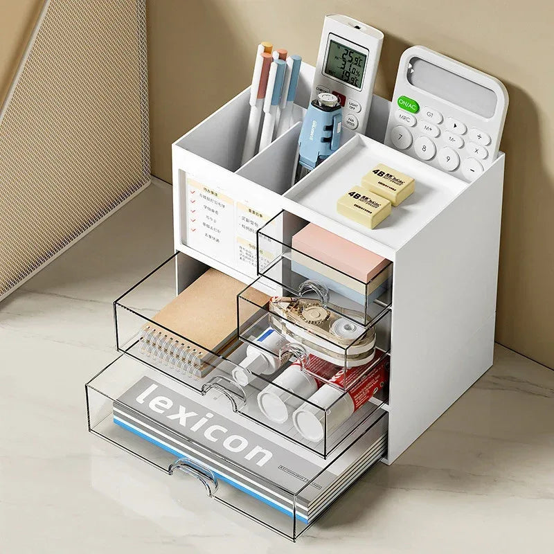 Desktop Drawer Storage Box with Multiple Compartments
