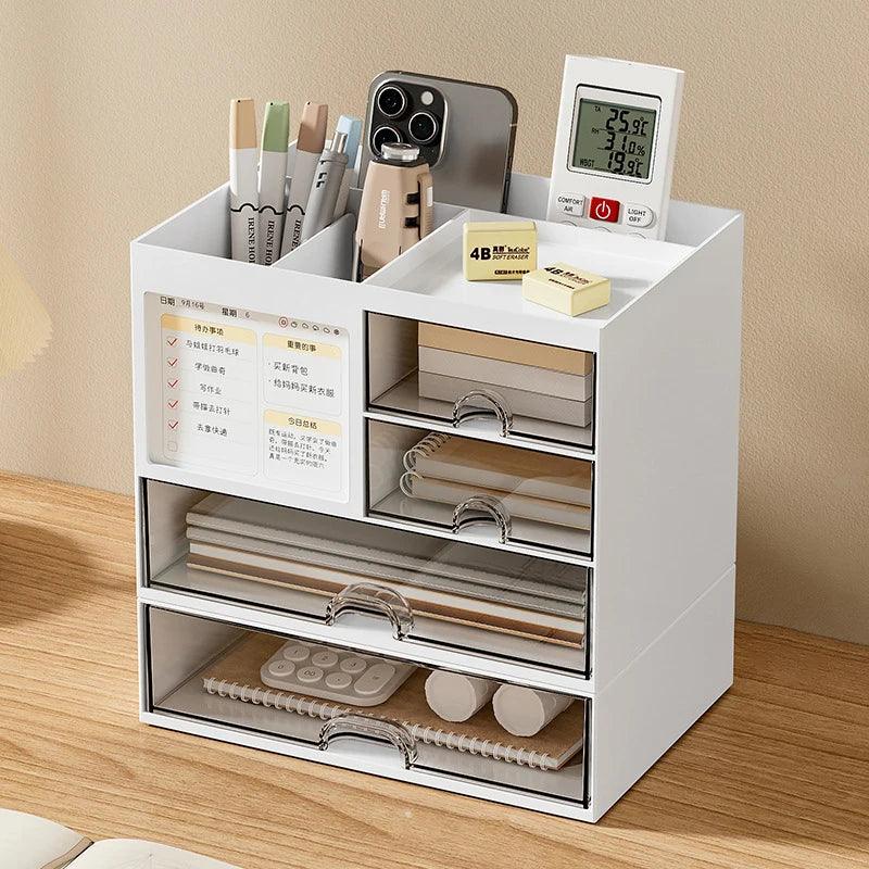 Desktop Drawer Storage Box with Multiple Compartments