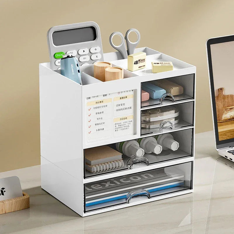 Desktop Drawer Storage Box with Multiple Compartments