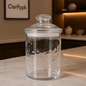 Luxury Glass Jar – Premium Kitchen Storage Container - Clarify.pk