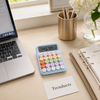 Digital Colorful Calculator with Pastel Keys