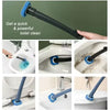 Disposable Toilet Cleaning Brush Set with Holder