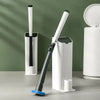 Disposable Toilet Cleaning Brush Set with Holder