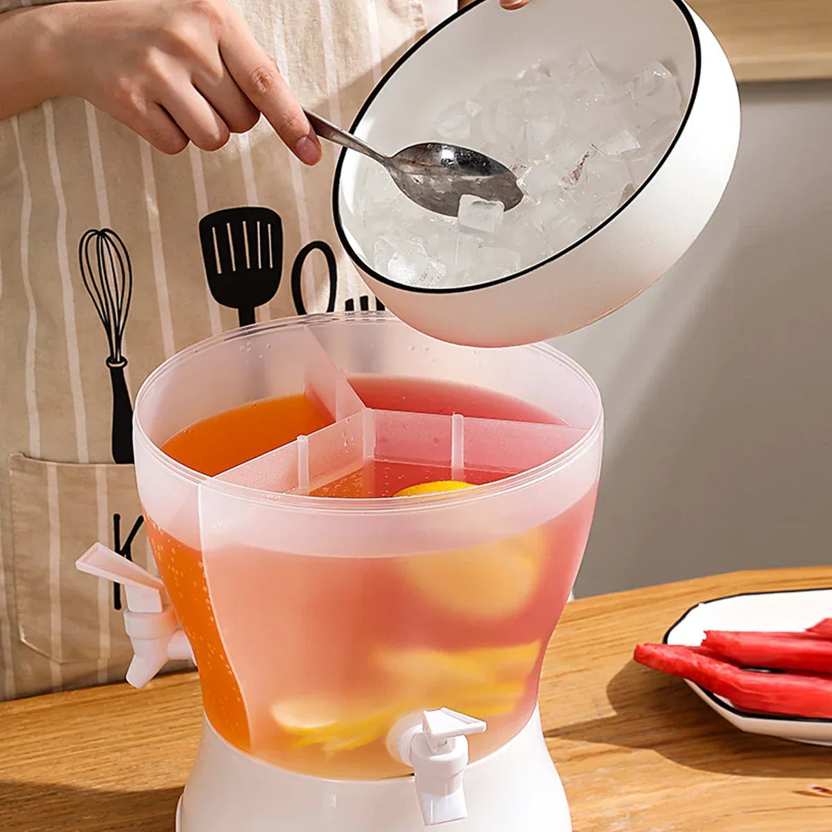 Divider Design Beverage Container Dispenser - Clarify.pk