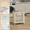 Folding Clothes Storage Basket with Wheels - Clarify.pk