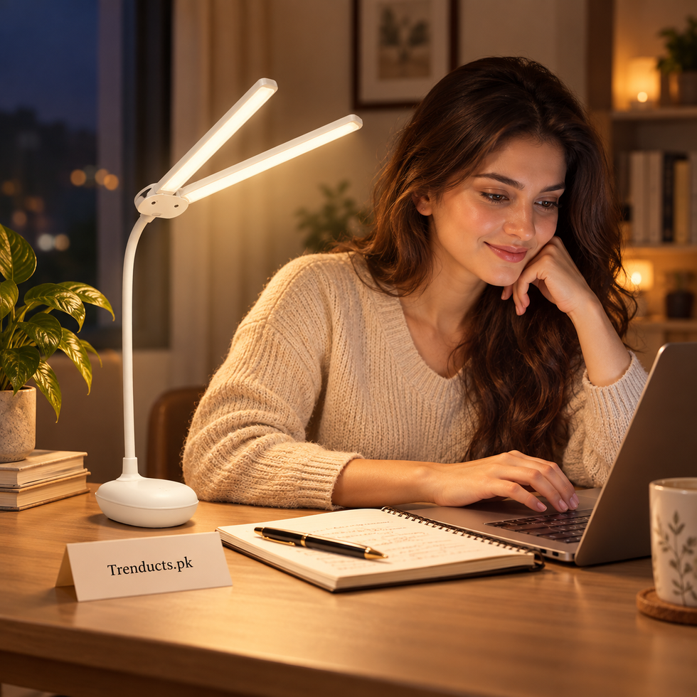Double Head LED Clip-On Reading Light | USB Rechargeable