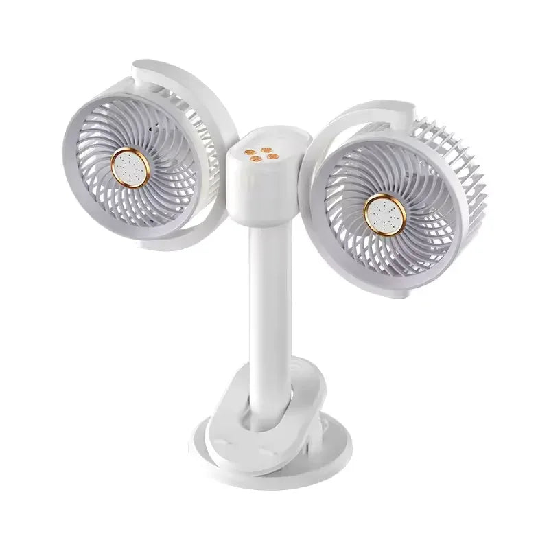 Double Head Recirculating Fan with Aromatherapy - Clarify.pk