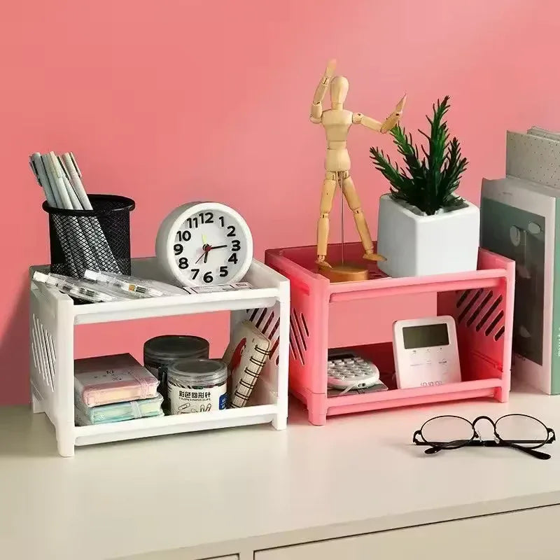 Double Layer Desk Organizer for Home