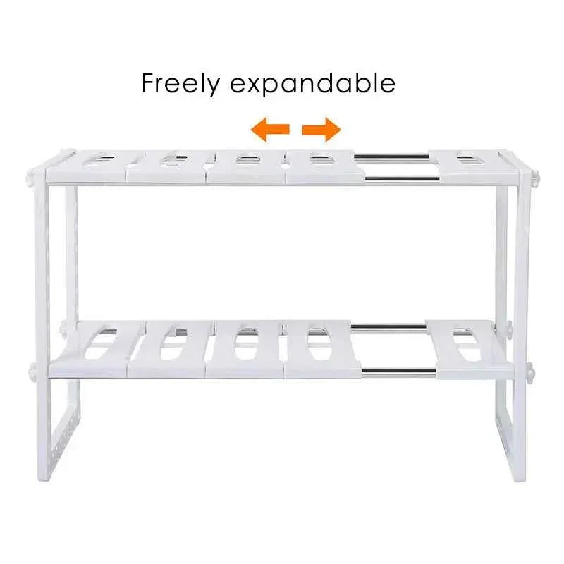 Double Layer Dish Holder for Kitchen Organization