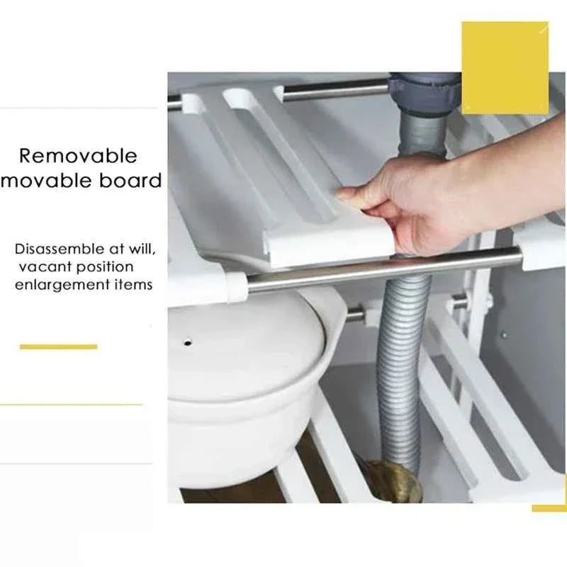 Double Layer Dish Holder for Kitchen Organization