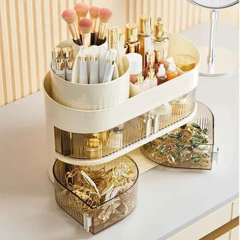 Double Layer Makeup Container for Organized Essentials - Clarify.pk