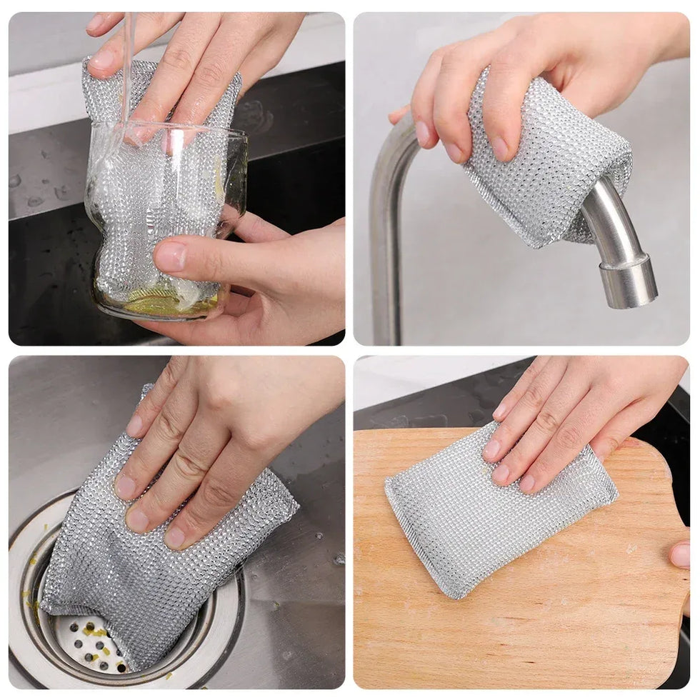 Double Sided Kitchen Cleaning Sponge Pack of 4