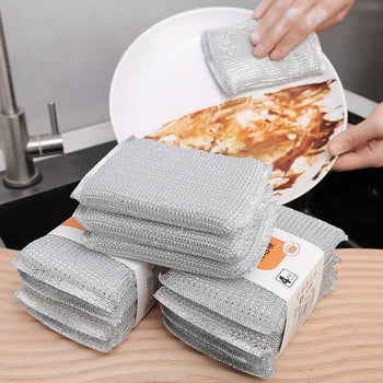 Double Sided Kitchen Cleaning Sponge Pack of 4 - Clarify.pk