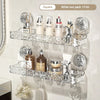 Glacier Pattern Shower Suction Cup Shelf – Bathroom Organizer - Clarify.pk