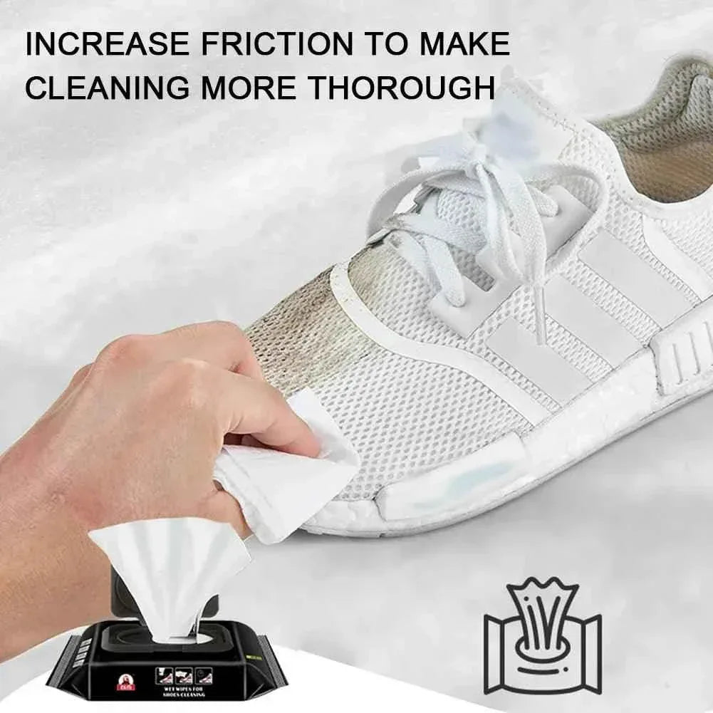 80Pcs Shoes Cleaning Wipes - Clarify.pk
