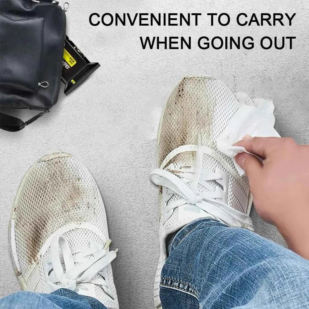 80Pcs Shoes Cleaning Wipes - Clarify.pk