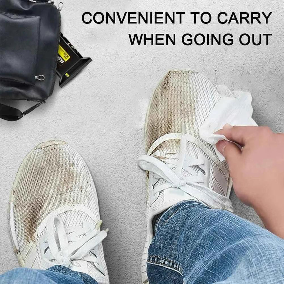 80Pcs Shoes Cleaning Wipes - Clarify.pk
