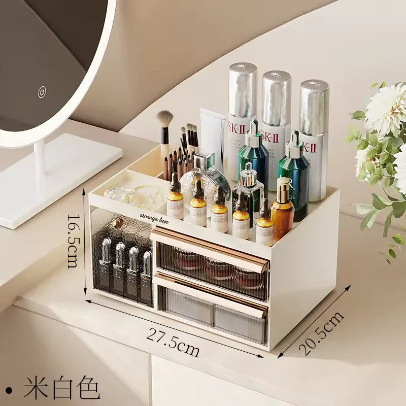 Drawer Style Makeup Organizer with Clear Storage