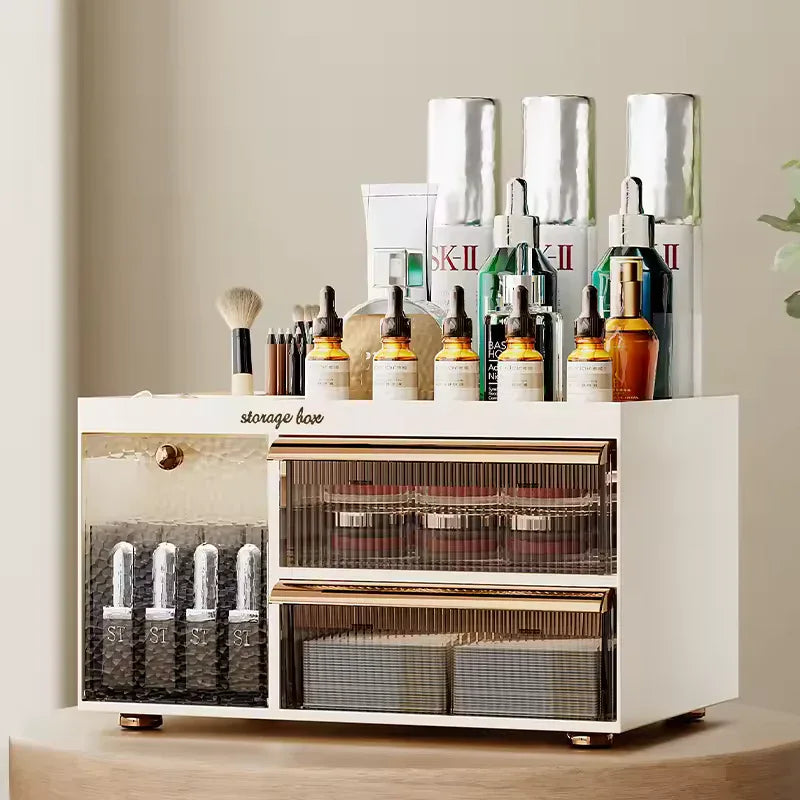 Drawer Style Makeup Organizer with Clear Storage