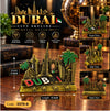 Dubai City Skyline Metal Showpiece
