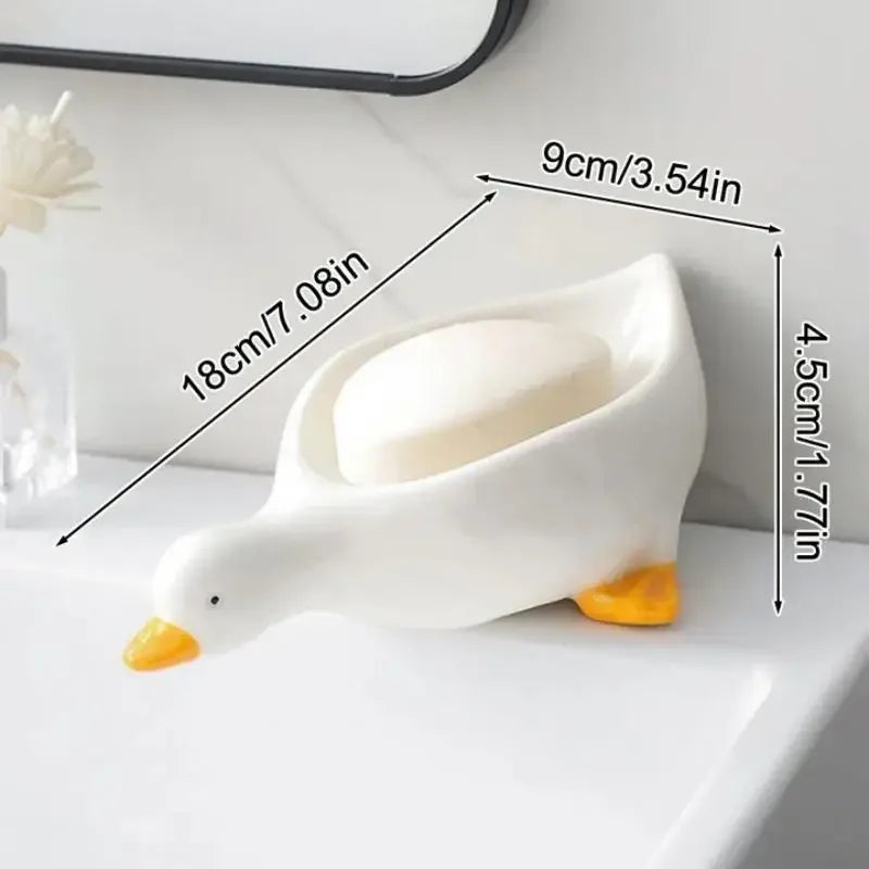 Duck-Shaped Soap Dish – Cute Soap Tray - Clarify.pk