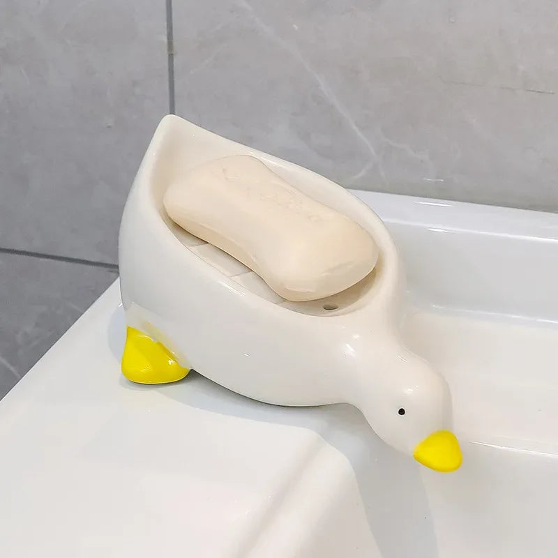 Duck-Shaped Soap Dish – Cute Soap Tray - Clarify.pk