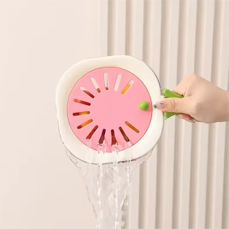 Dust-Proof Fruit Drainer Basket with Stackable Design