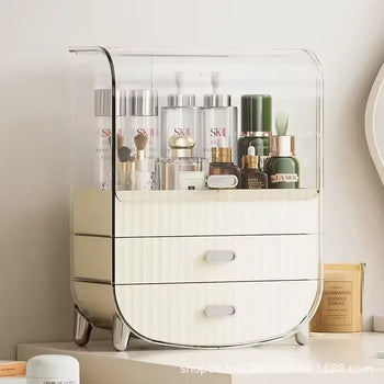 Dust Proof Makeup Organizer with Drawers - Clarify.pk