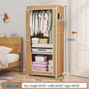Dustproof Fabric Wardrobe with Shelves - Clarify.pk
