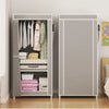 Dustproof Fabric Wardrobe with Shelves - Clarify.pk